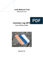 Israel National Trail Journey Log 2016