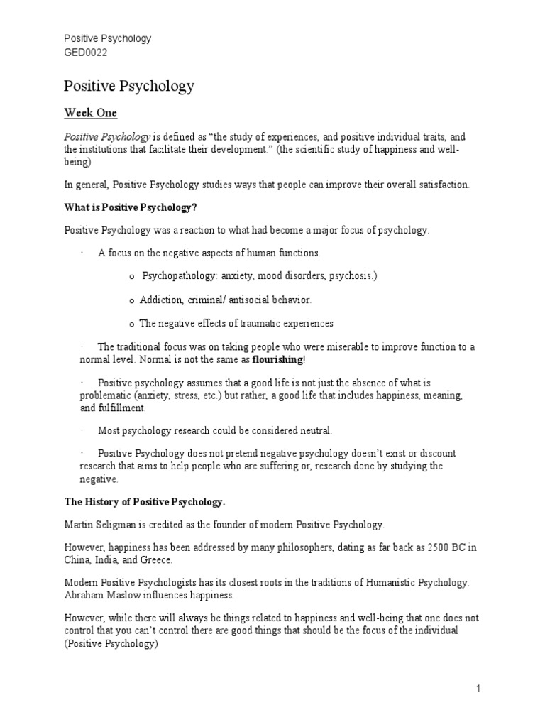 Flourishing Through Leisure in Psychology | PDF | Positive Psychology ...