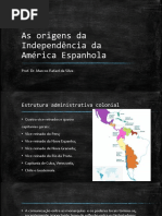 As origens da Independência da América Espanhola
