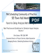 Favorite Delay Analysis Methodologies: Best Practices and Guidelines For Schedule Impact Analysis