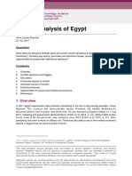 Conflict Analysis of Egypt: Helpdesk Report