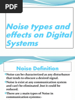 Noise Types and Effects On Digital Systems