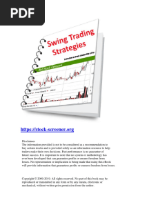 Swing Trading Strategies