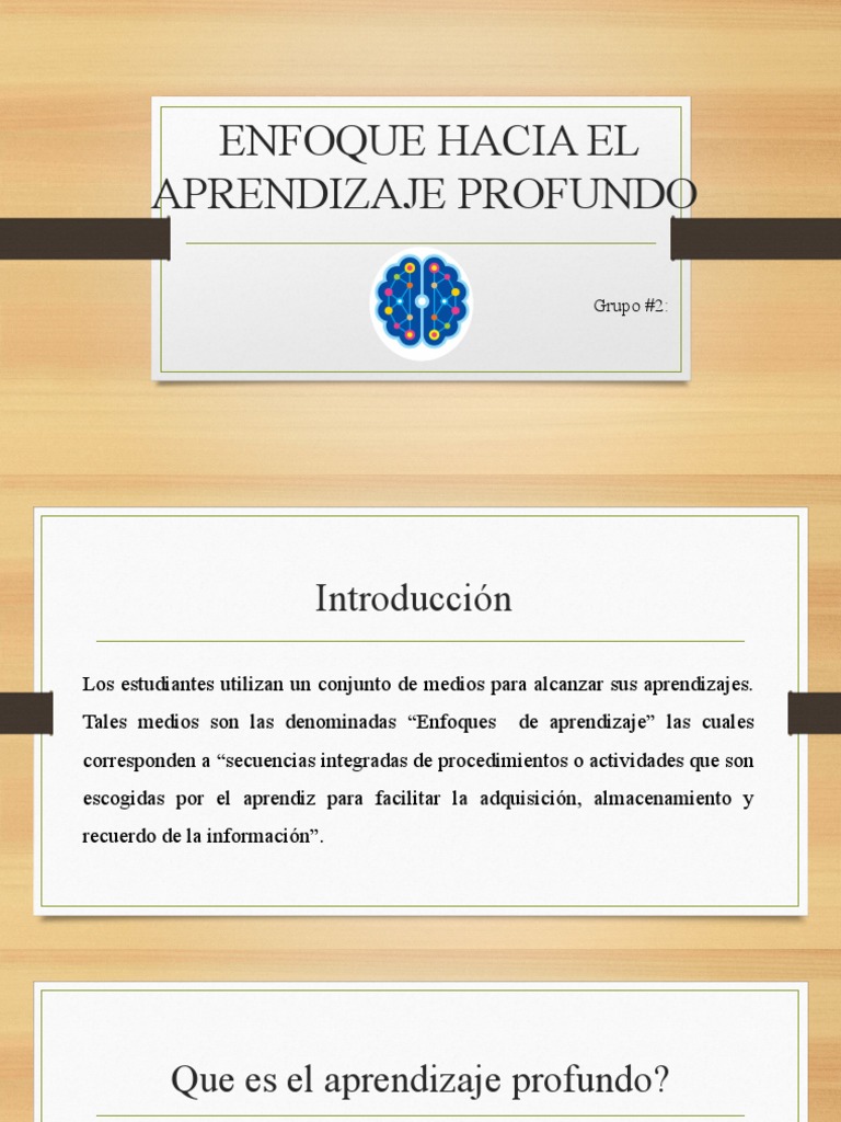 Enfoque Profundo en el Aprendizaje | PDF | Aprendizaje | Plan de estudios