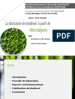 Fabrication Du Biodisel À Partir Des Microalgues