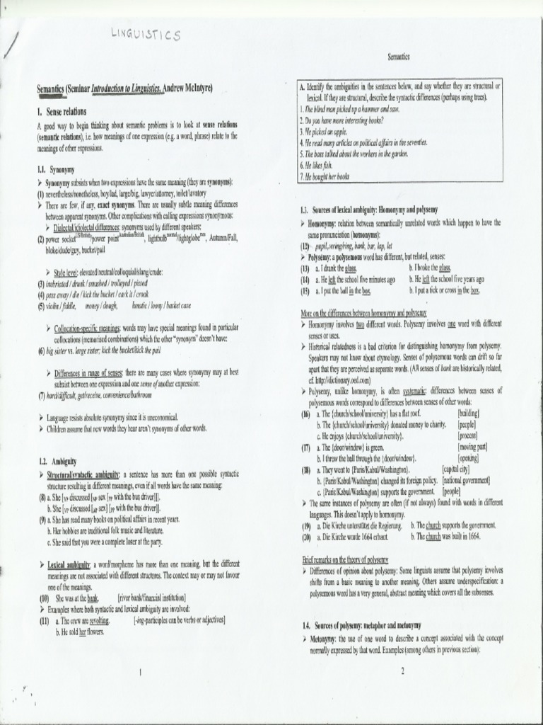 Semantics PDF | PDF