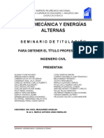 Tesis Hidrodinámica y Energías Alternas - Autores Varios PDF