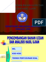 Pengembangan Bahan Ujian & Analisi Hasil Ujian