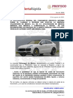 Alerta Rapida 38 Volkswagen Cayenne Coupe 2020