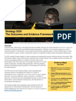 Strategy 2020 The Outcomes and Evidence Framework - Evidence Maps