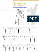 DIGITAÇÃO - SAXOFONE - Quadro de Dedilhado - APRENDA SAXOFONE