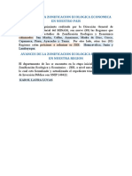 AVANCES DE LA ZONIFICACION ECOLOGICA ECONOMICA EN NUESTRO PAIS.docx