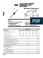 Description Mechanical Dimensions: 550 Ma High Voltage Microwave Oven Rectifiers