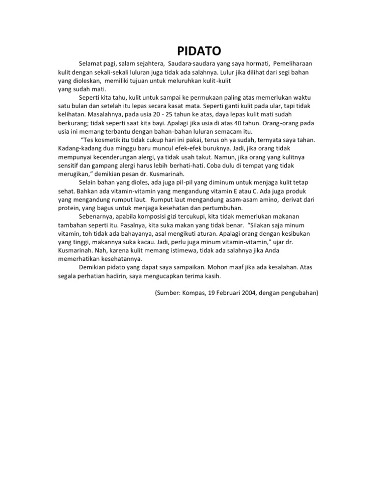 Kumpulan Teks Pidato Tentang Sampah Kumpulan Referensi Teks Pidato