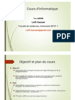 Cours Informatique Faculté de Medecine