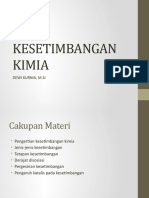 Kesetimbangan Kimia: Dewi Kurnia, M.Si