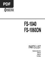 FS-1040 FS-1060DN: Parts List