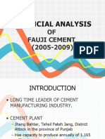 Financial Analysis of Fauji Cement (2005-2009