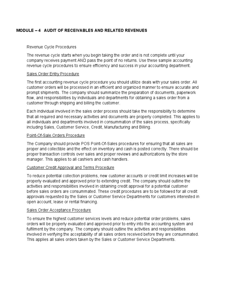 Audit Procedures for Receivables | PDF | Loans | Bad Debt