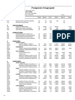 Presupuesto Desagregado