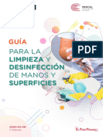 DESINFECCION DE MANOS Y SUPERFICIES