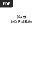 DAA by DR Pre by Dr. Pre A PPT Eeti Bailke Eeti Bailke