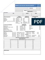 Hoja de Vida de Equipos e Inspección