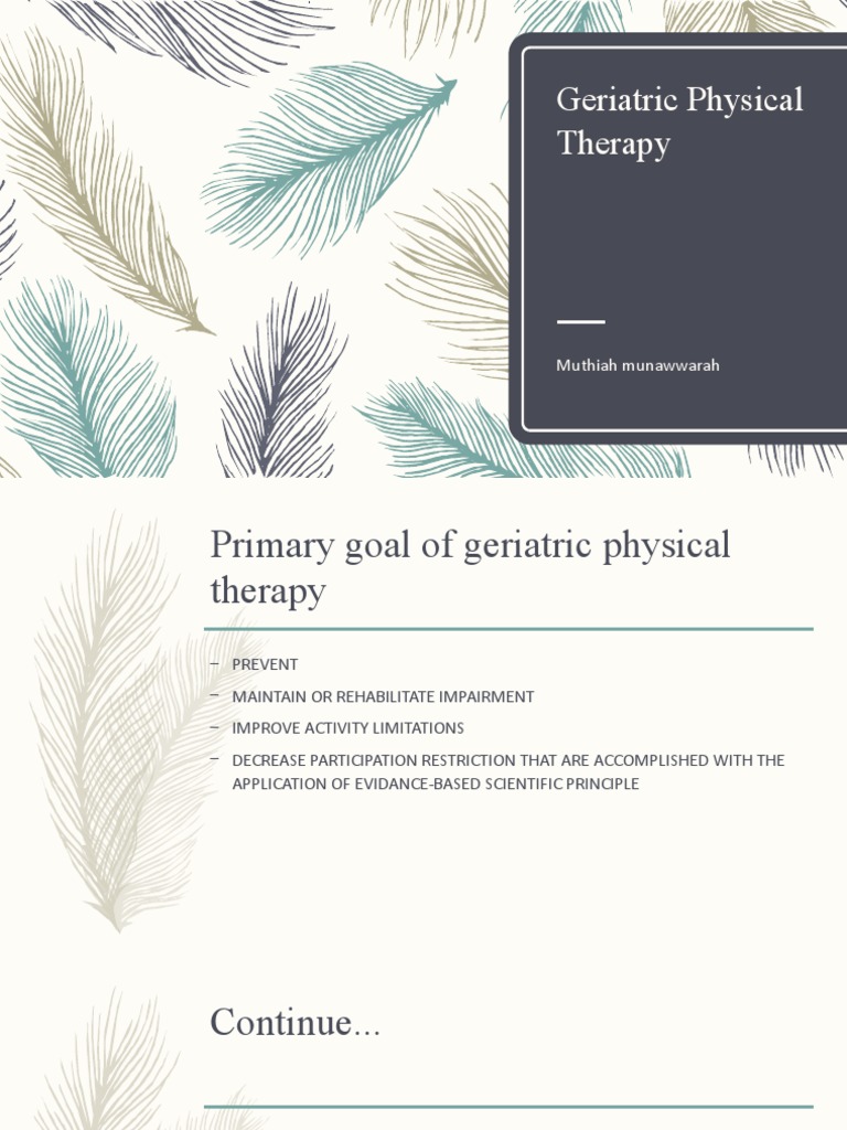 Geriatric Physical Therapy Essentials | PDF | Geriatrics | Physical Therapy