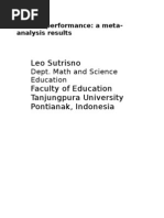 Download Students Achievement in Science- A Meta Analysis Results by Leo Sutrisno SN4776475 doc pdf