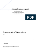 Unit 1 Framework of Operations