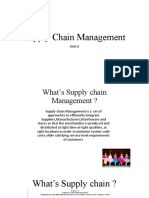 Unit 6 Supply Chain Management