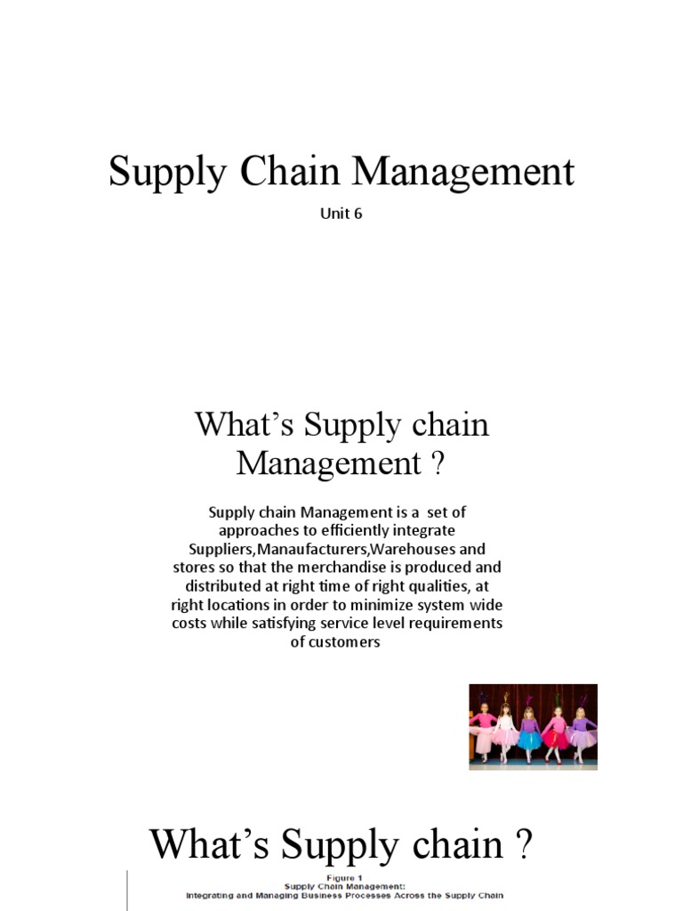 Unit 6 Supply Chain Management | PDF | Supply Chain Management | Inventory