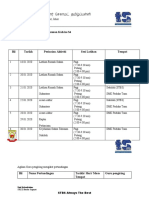 Jadual Latihan Sukan Tahunan