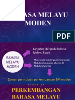 Bahasa Melayu Moden
