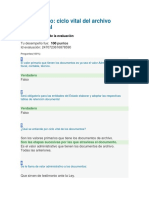 Cuestionario Ciclo Vital Del Archivo Institucional PDF