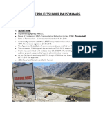 Status of Projects Under Pmu-Sonamarg: Zojila Tunnel