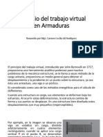 Principio Del Trabajo Virtual en Armaduras