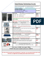 5KW Solar Power System Quotation and Specification