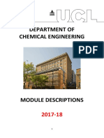 UCL Chemical Engineering Module Descriptions