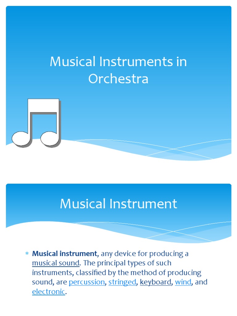 Instruments of the Orchestra Explained | PDF | Woodwind Instruments ...
