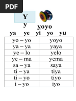 Letrang Y Worksheets | PDF