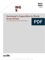 Germany's Capacities To Work From Home: Jean-Victor Alipour, Oliver Falck, Simone Schüller