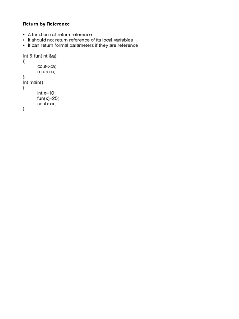 ReturnByReference PDF | PDF | Computers | Technology & Engineering