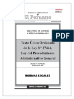 Decreto Supremo #004-2019-Tuo-Ley 27444-Actualizada-Para Compartir-Julio 2020 PDF