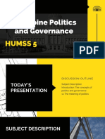 Philippine Politics and Governance: Humss 5