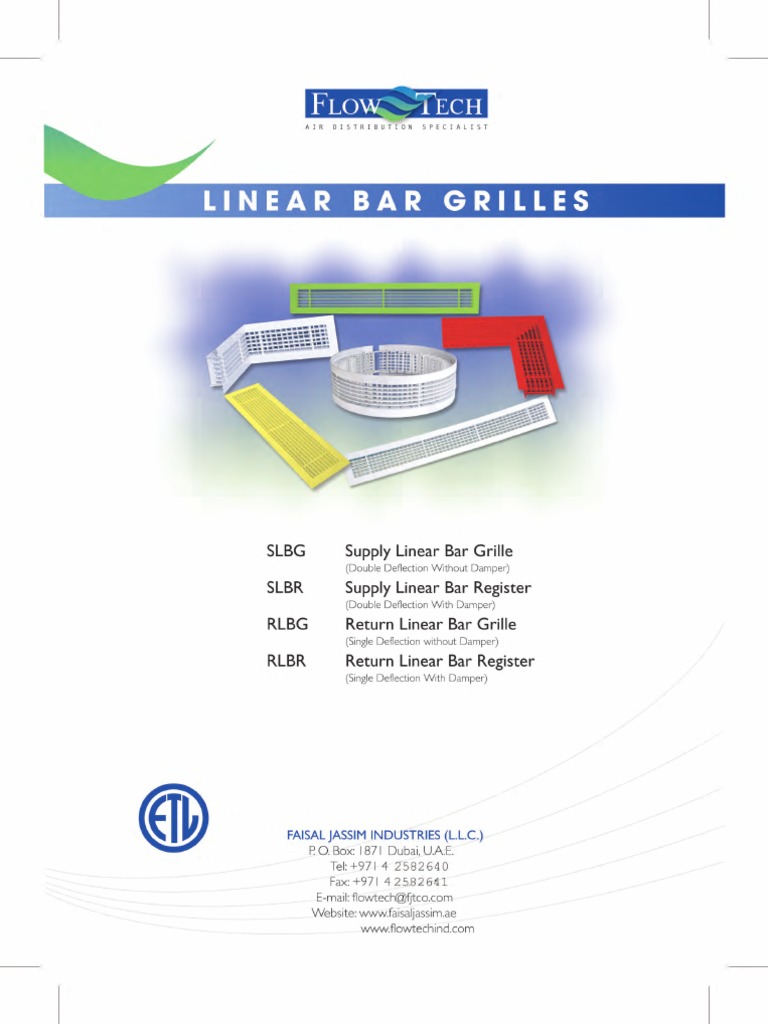 D - Linear Bar Grilles | PDF | Volume | Decibel