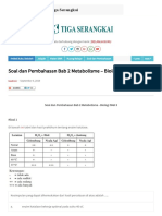 Soal Dan Pembahasan Bab 2 Metabolisme - Biologi SMA 3 - Tiga Serangkai