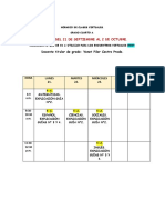 Horario 4-A. 21 de Septiembre Al 2 de Octubre.