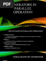 Generators in Parallel Operation 