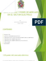 Competencia y poder de mercado en el sector eléctrico